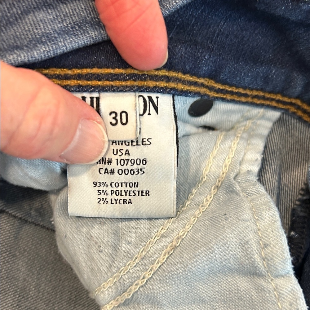 Hudson Jeans Dark Blue Skinny Jeans for Women Size 10 - Picture 10 of 10
